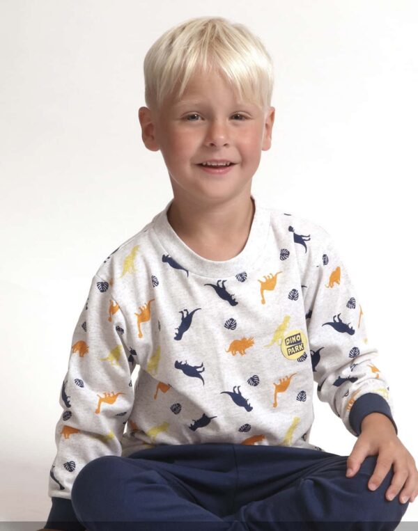 jongenspyjama katoen 2 tot 6 jaar lange broek (dino)