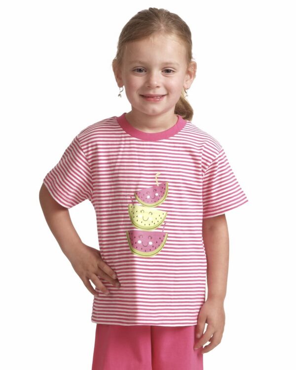 Pyjama katoen  2 tot 6 jaar korte broek ( watermeloen)