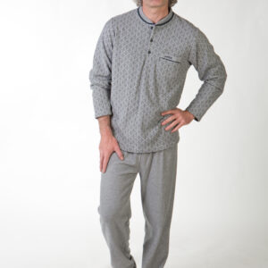 herenpyjama Fleece Perlina (Frank Grijs)